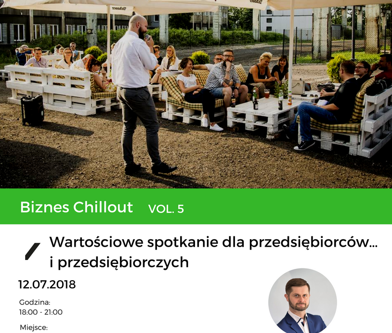 Kolejny Biznes Chillout – 12 lipca godz. 18:00 – Fittzner teren Fabryki Pełnej Życia