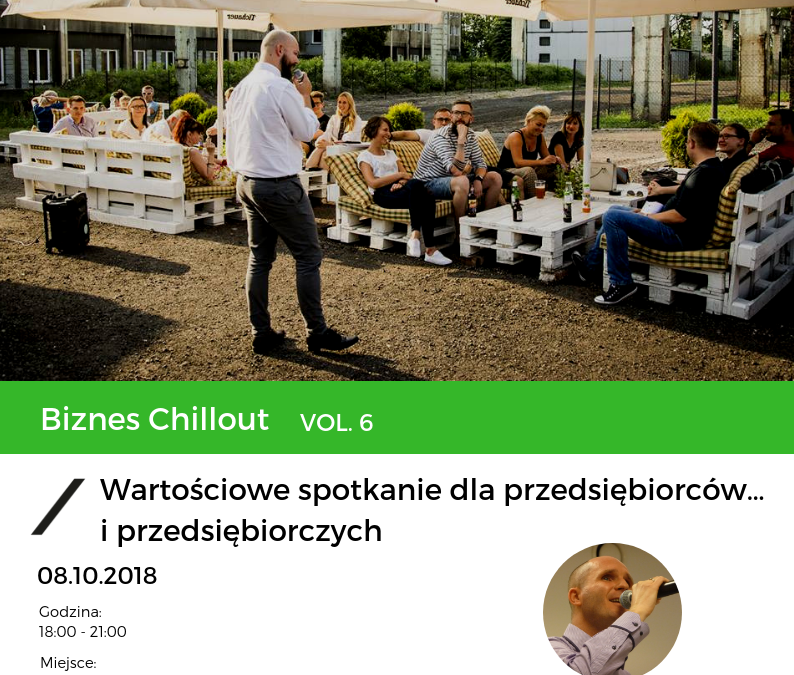 Kolejny w tym sezonie biznes chillout już 8 października o 18:00!